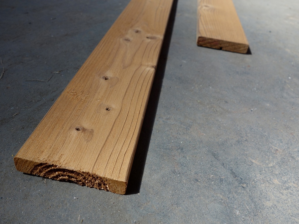 Thermowood vuren open gevelbekleding, 4200mm, 20x140