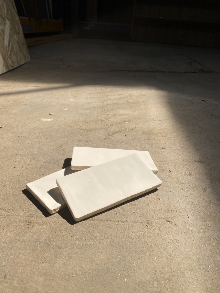 Equipe Wandtegel Masia creme beige glans 7,5x15cm – Langwerpige witjes