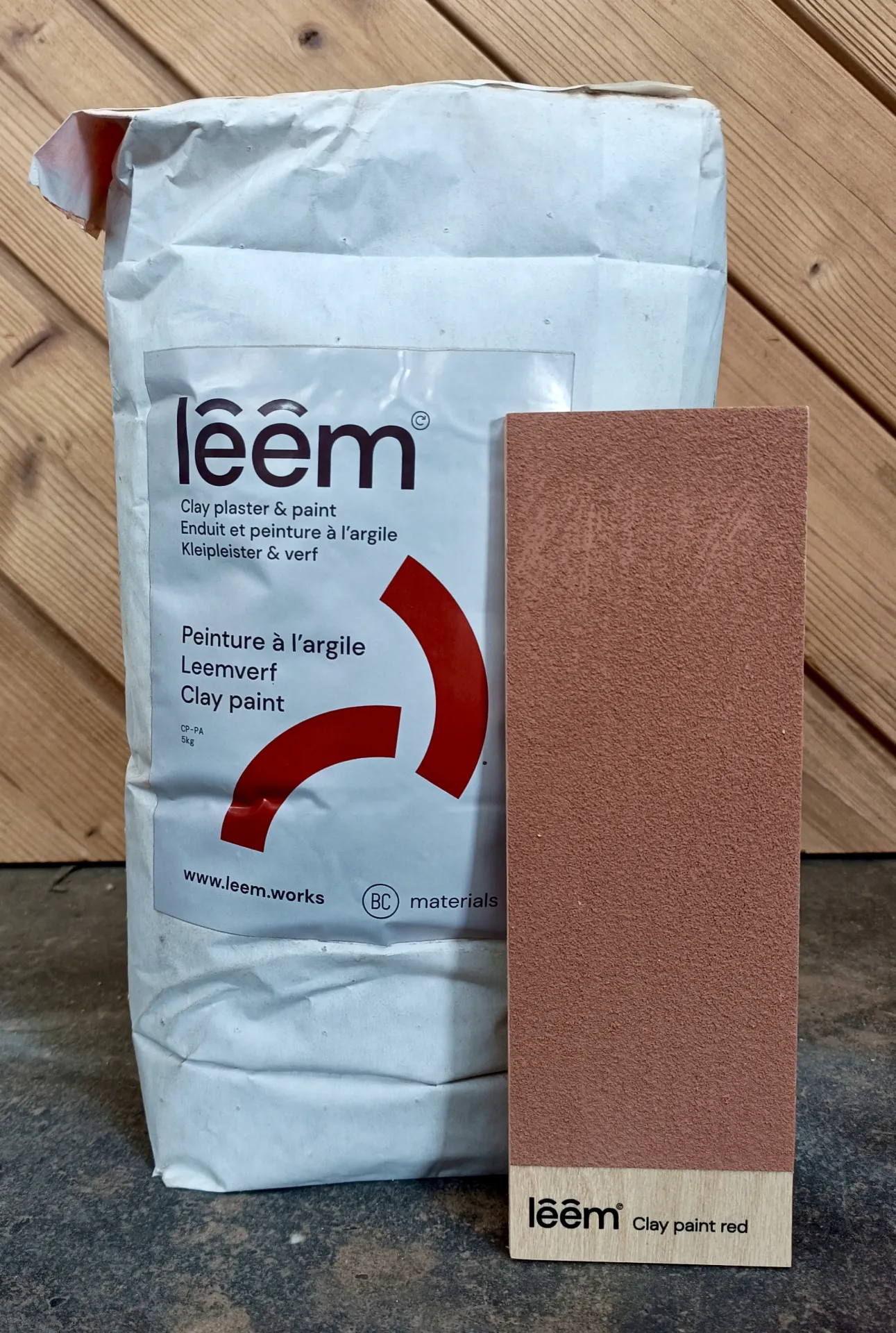Leem verf red 25kg
