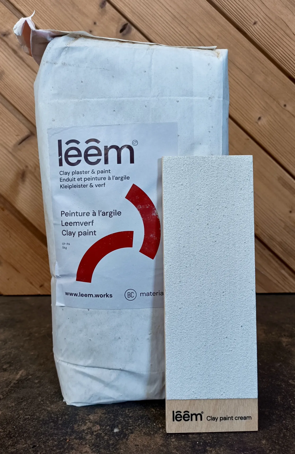Leem verf cream 25kg