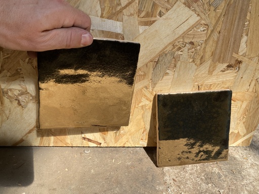 Olivia Tile Gold crafted 13x13